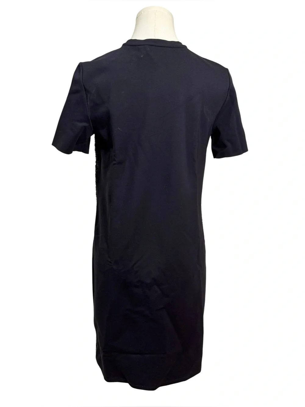 Tory Burch Metallic Sparkle Shift Sheath Mini Dress Black XS Cocktail